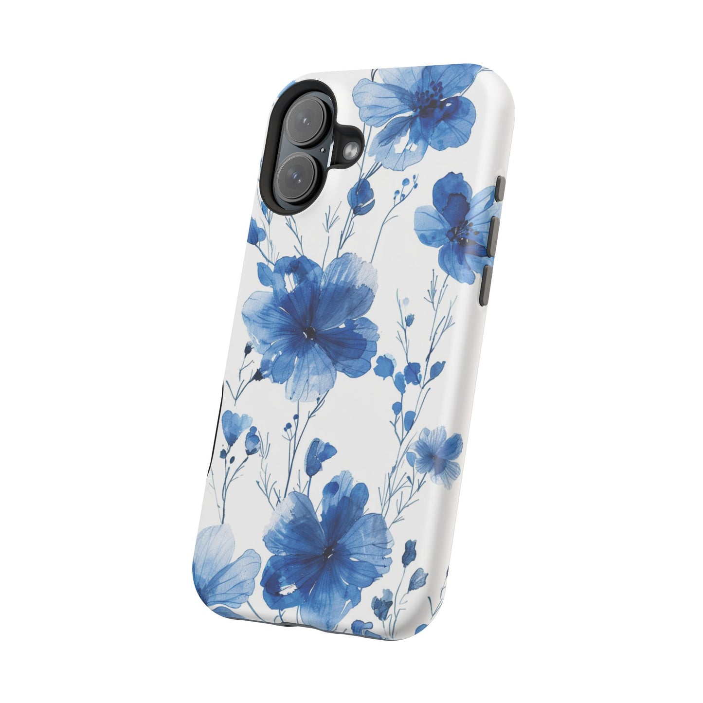 Ethereal Blue Blossoms iPhone Case