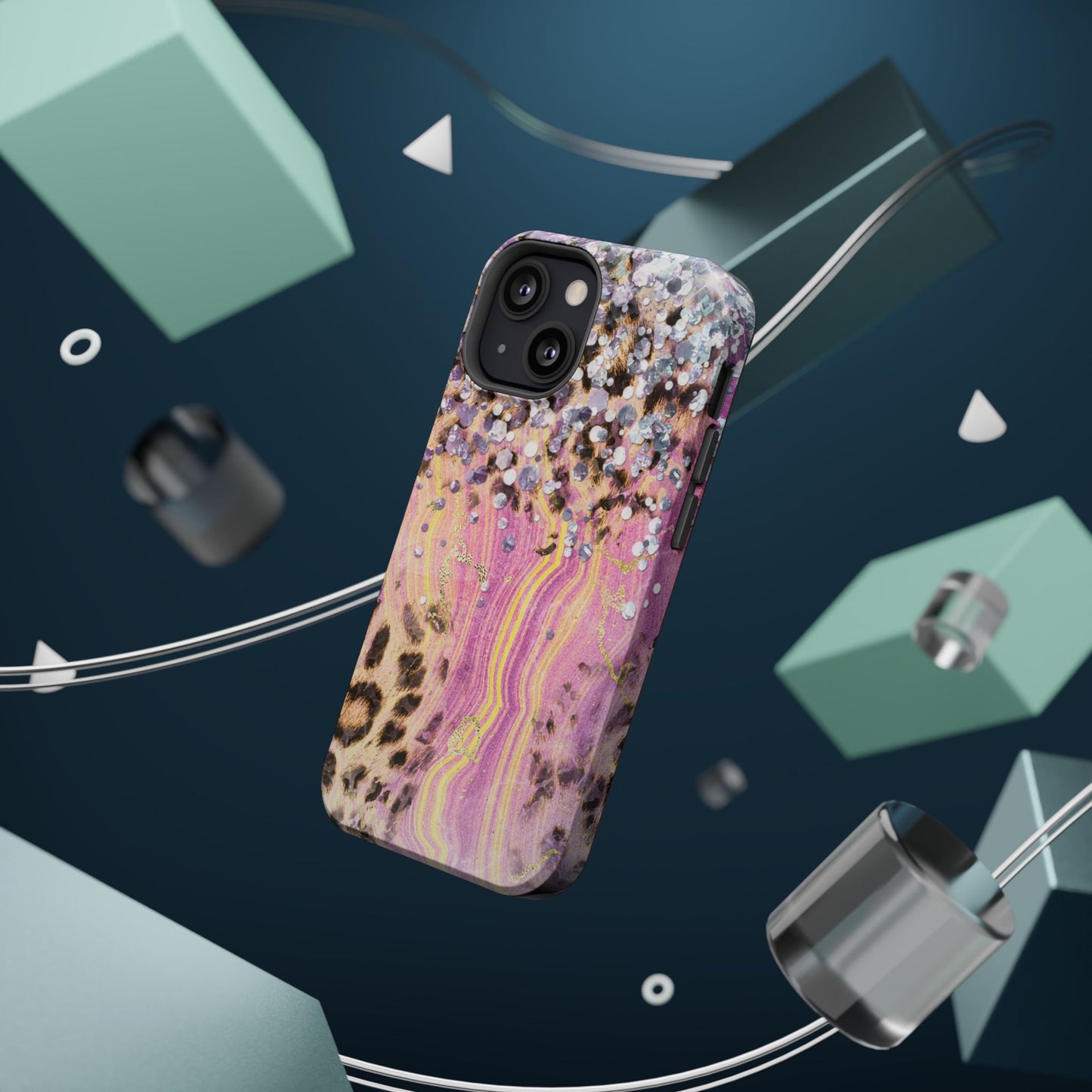 Glitter Glam Leopard – Magsafe iPhone Series Case