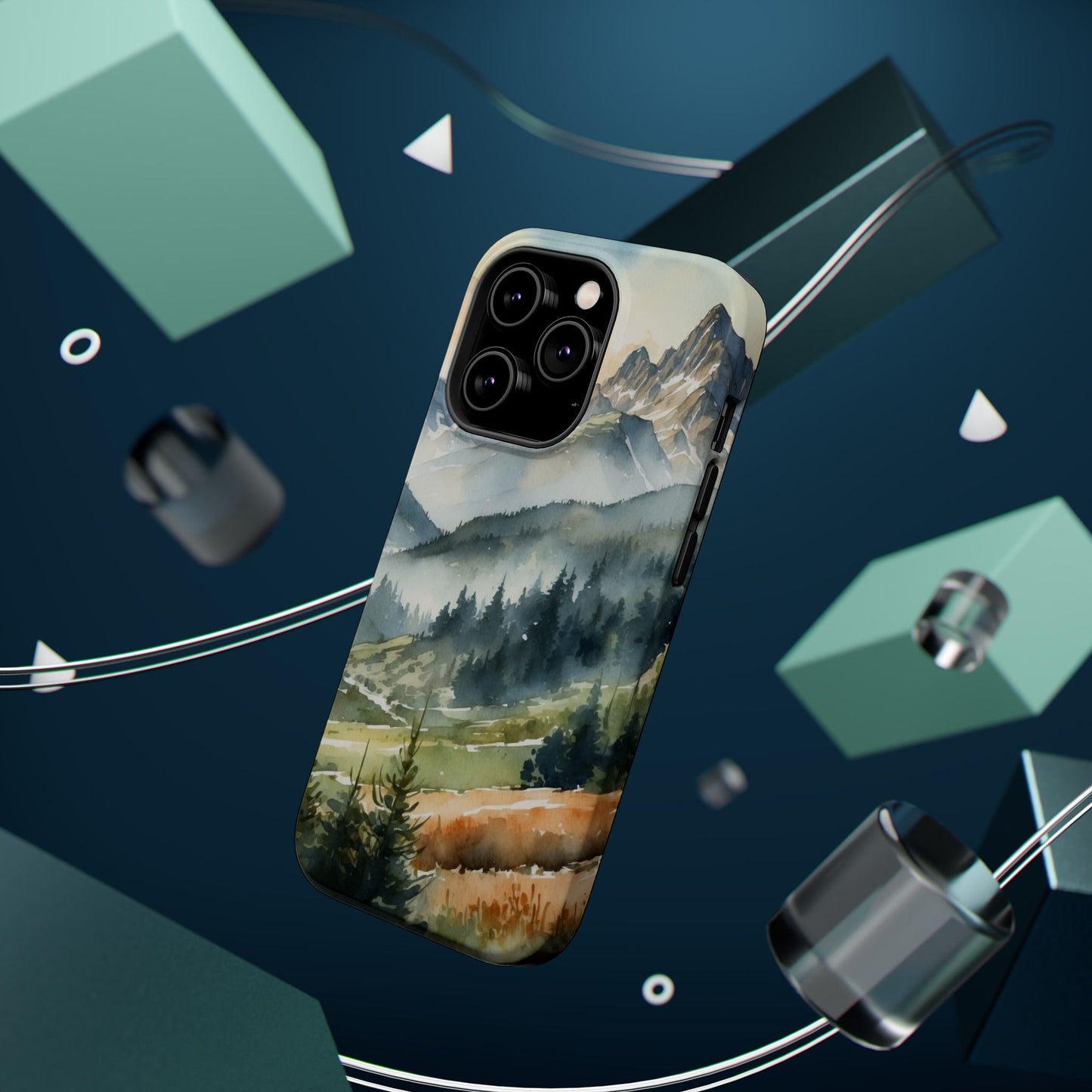 Serene Alpine Forest - MagSafe iPhone Case