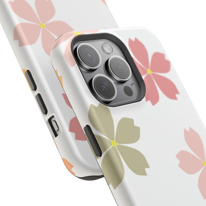 Pastel Sakura Blossom Tough MagSafe iPhone Case – Durable Design with Soft Matte Finish