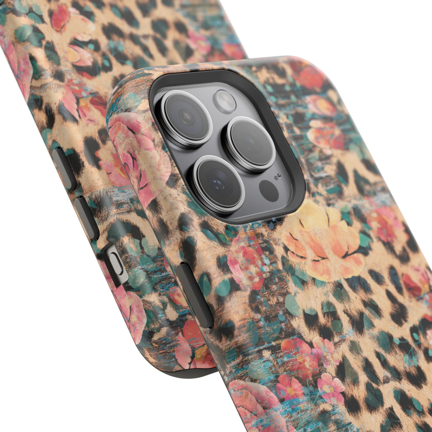 Rustic Floral Leopard - MagSafe iPhone Series Case