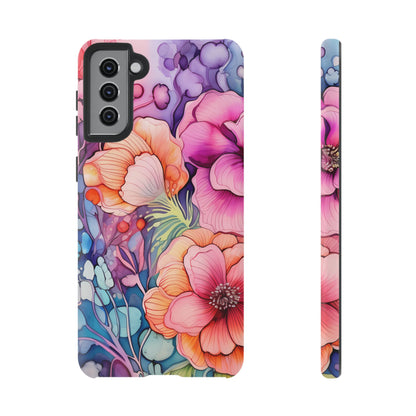 Bright Watercolor Floral Splash iPhone Series Case – Bold Artistic Design