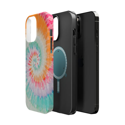 Pastel Tie-Dye MagSafe iPhone Case – Soft Colors & Magnetic Functionality