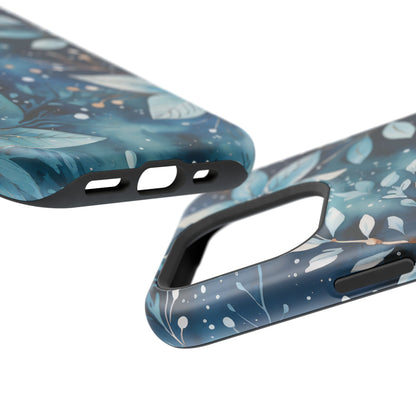 Midnight Frost Botanical – MagSafe iPhone Case