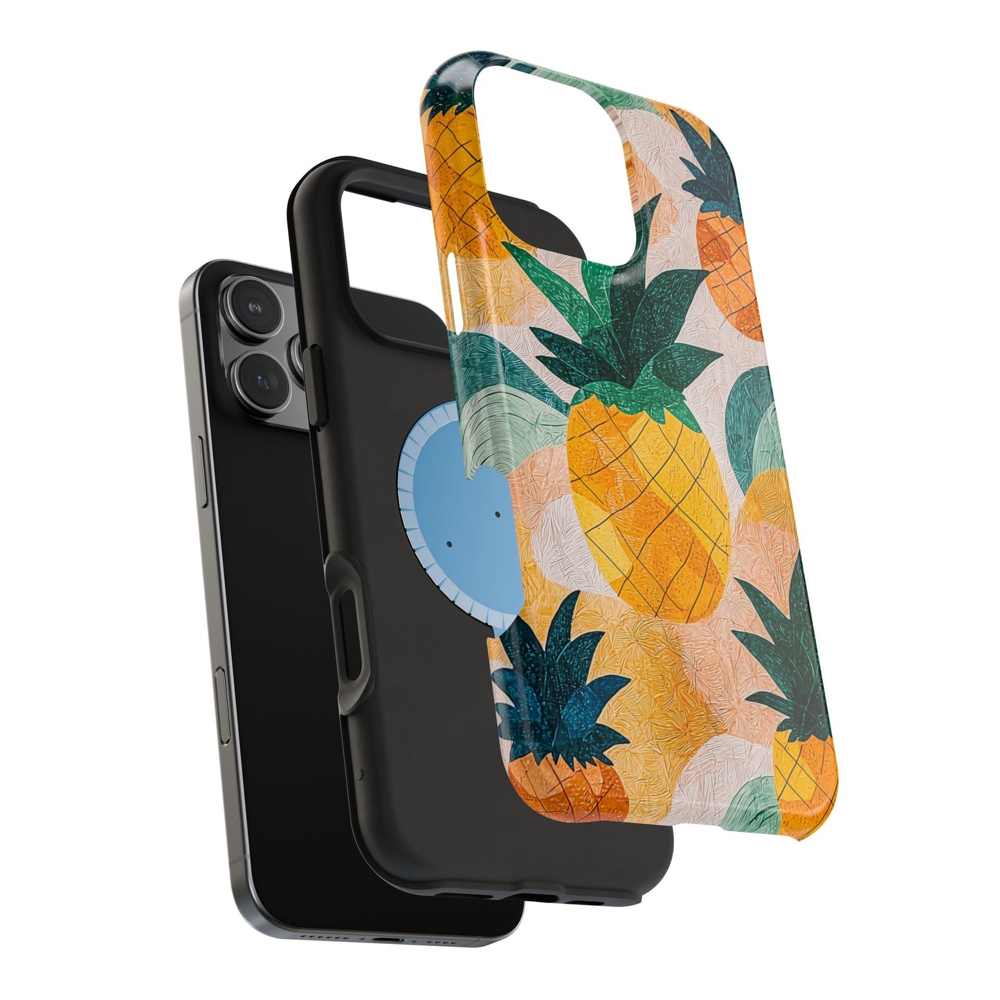 Tropical Pineapple MagSafe iPhone Case – Vibrant Fruit Design, Tough Dual-Layer Protection