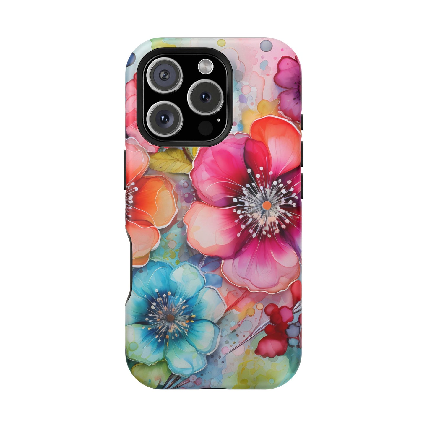 Vibrant Watercolor Floral Garden - MagSafe iPhone Series Case