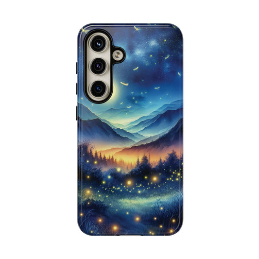 Cute Fireflies Phone Case - Lightning Bugs - Firefly Dancing In The Trees Phone Cover For iPhones 15, 14, 13, 12, 11, Samsung Galaxy Series! - BOGO Cases