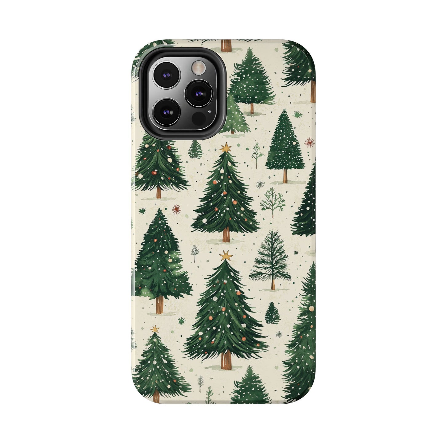 Festive Christmas Tree Forest Pattern – iPhone Series Case