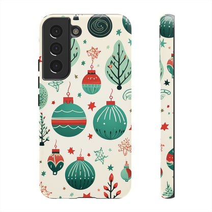 Vintage Christmas Ornaments Pattern – Samsung Galaxy Series Case