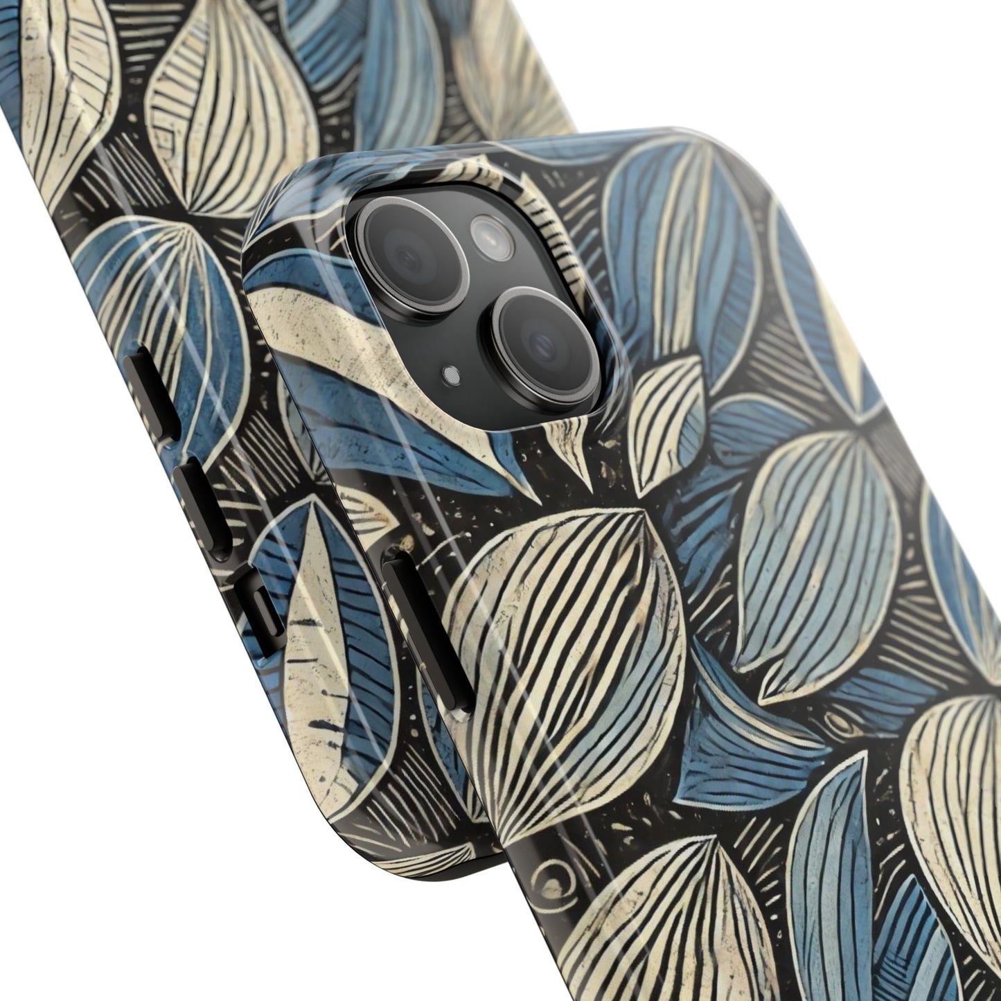 Botanical Leaf Pattern iPhone Case - Nature-Inspired Protective Cover