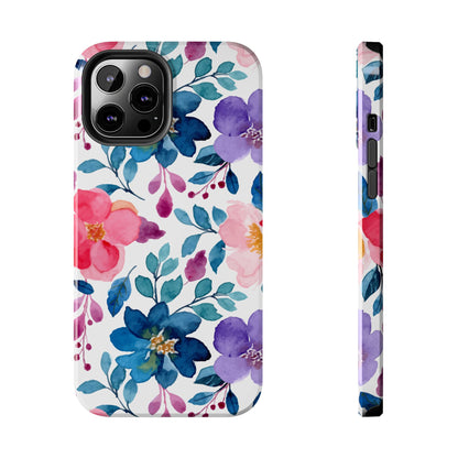 Mystic Bloom – iPhone Case with Elegant Watercolor Floral Design