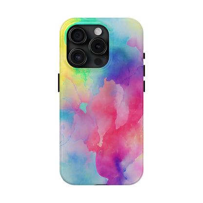 Pastel Watercolor Dream iPhone Case – Slim Profile, Glossy Finish