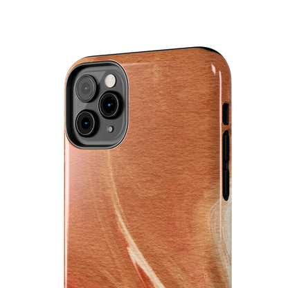 Earthy Terracotta Swirl MagSafe iPhone Case – Elegant Design with Magnetic Precision