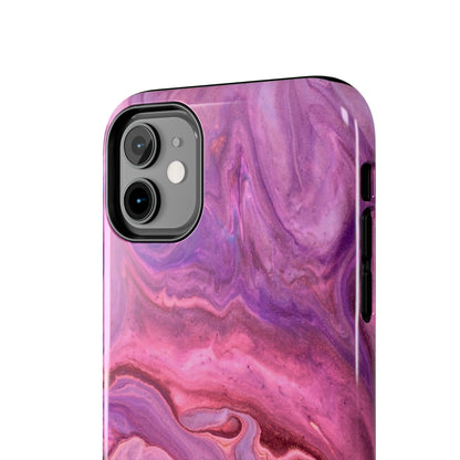 Lavender Dreamscape – iPhone Case with Pink & Purple Marble Swirl