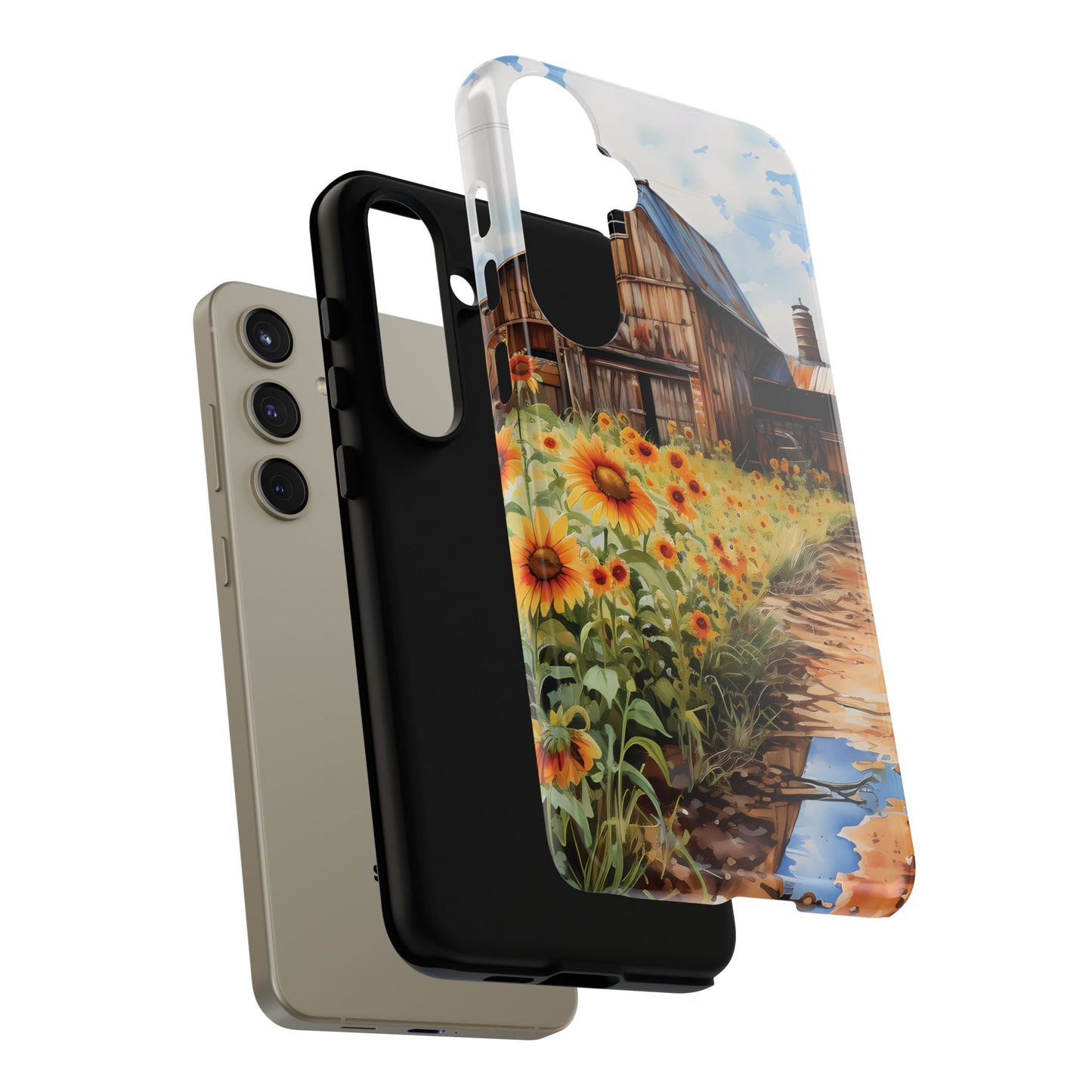 Sunflower iPhone Case  Rustic Farm Style