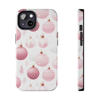 iPhone Case: Merry in Pink – Christmas Balls