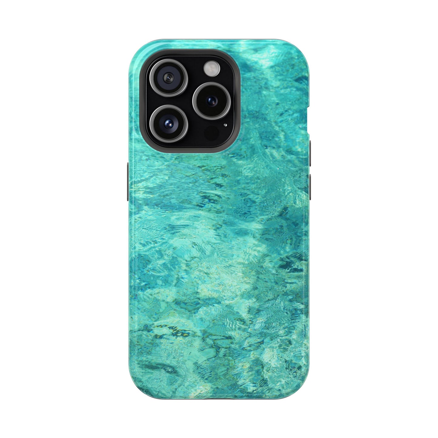 Aqua Blue Water MagSafe Case – Tranquil Summer Design with Magnetic Charging