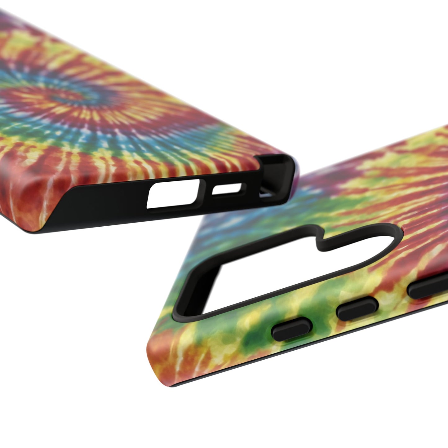 Colorful Retro Tie-Dye Samsung Galaxy Case – Spiral Rainbow Design