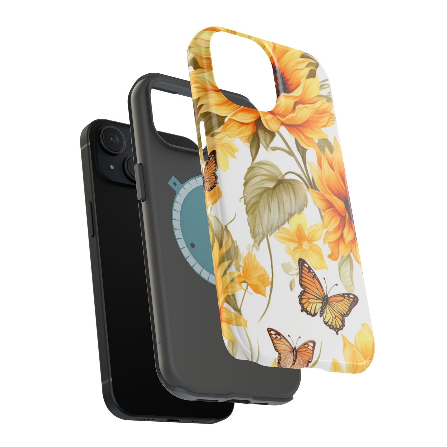 Sunflower & Butterfly Bliss - MagSafe iPhone Series Case