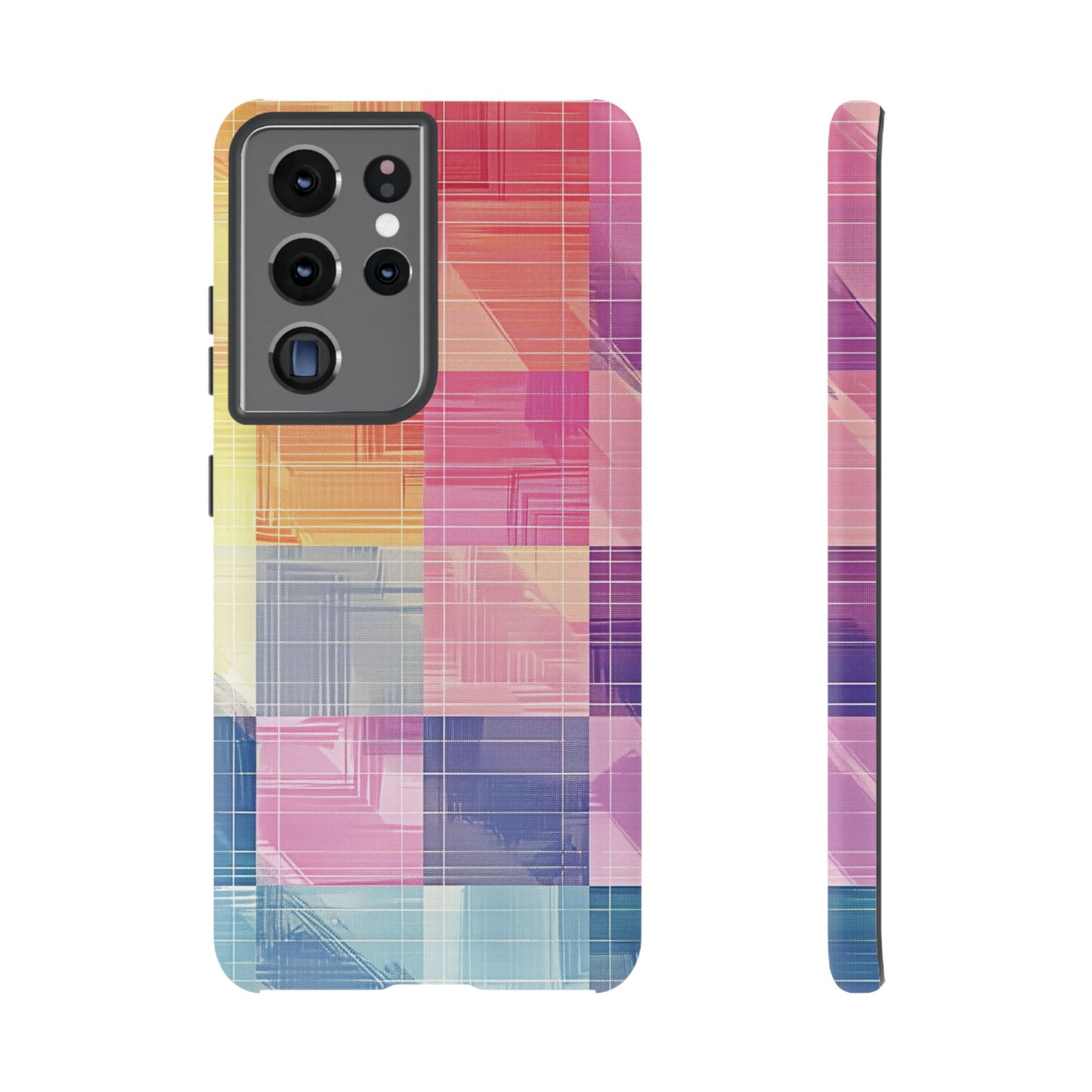 Pastel Panache Watercolor Plaid Case