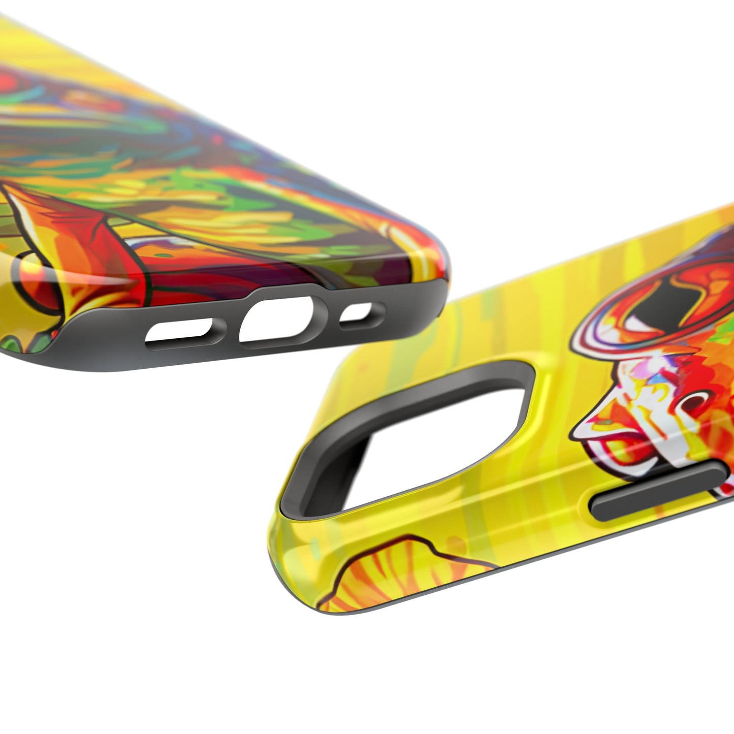 Vibrant Rainbow Frog Design – MagSafe iPhone Case