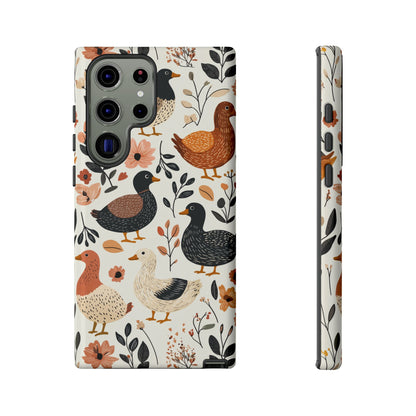 Vintage Duck Case – Floral & Leaf Design