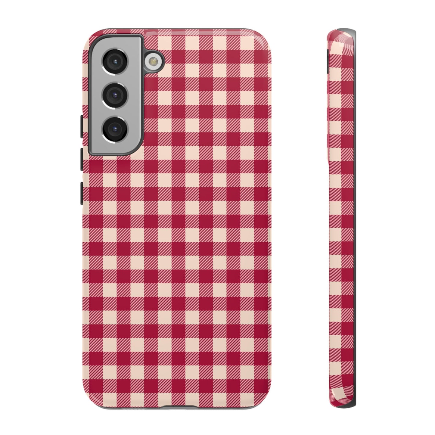 Vintage Red Gingham Check – Samsung Galaxy Case