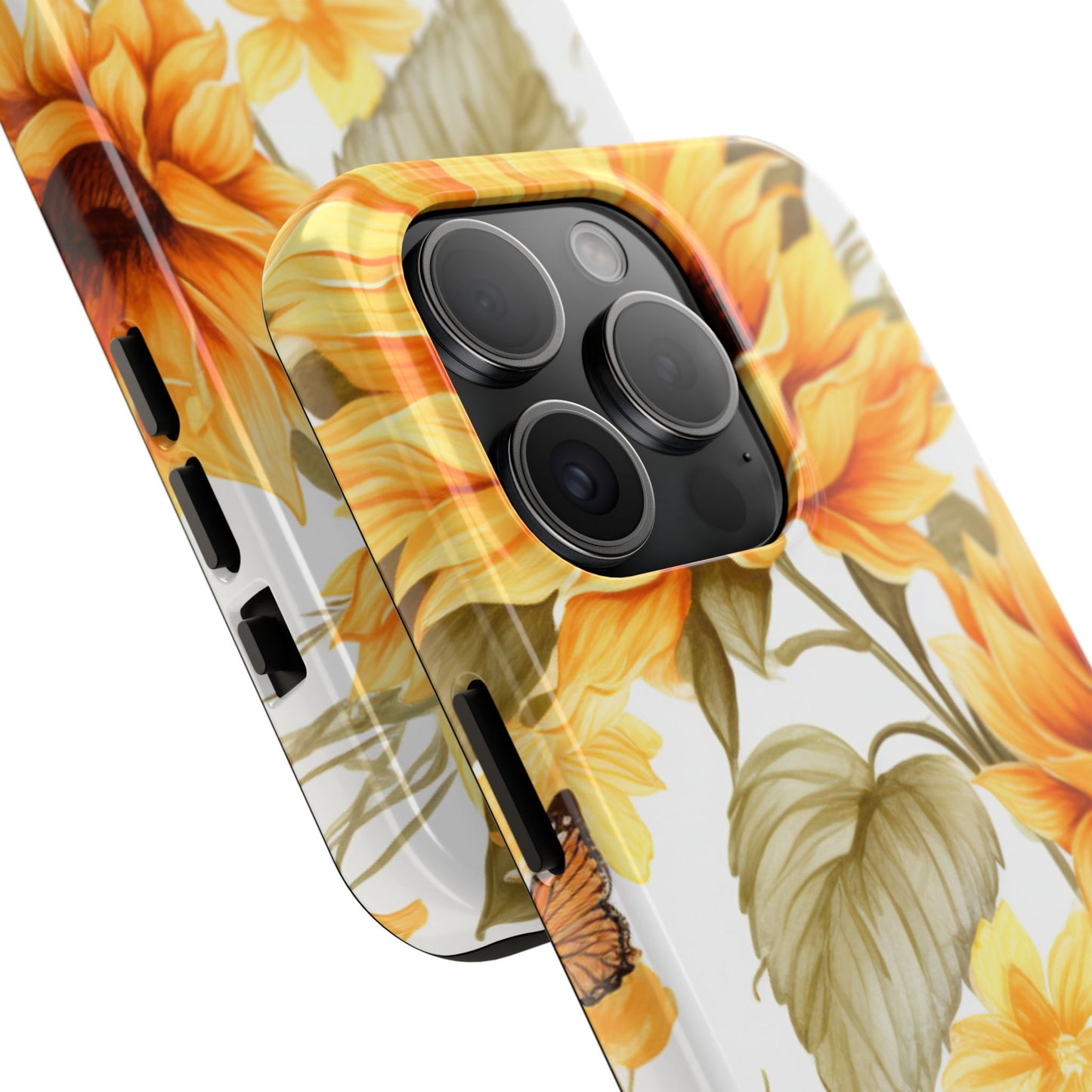 Sunflower & Butterfly Bliss - iPhone Series Case