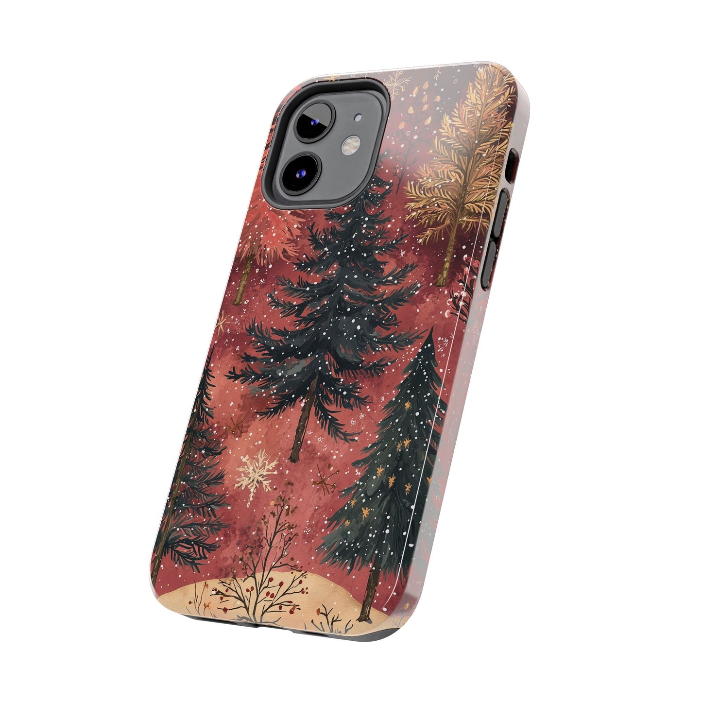 Rustic Red Winter Forest - iPhone Series Case