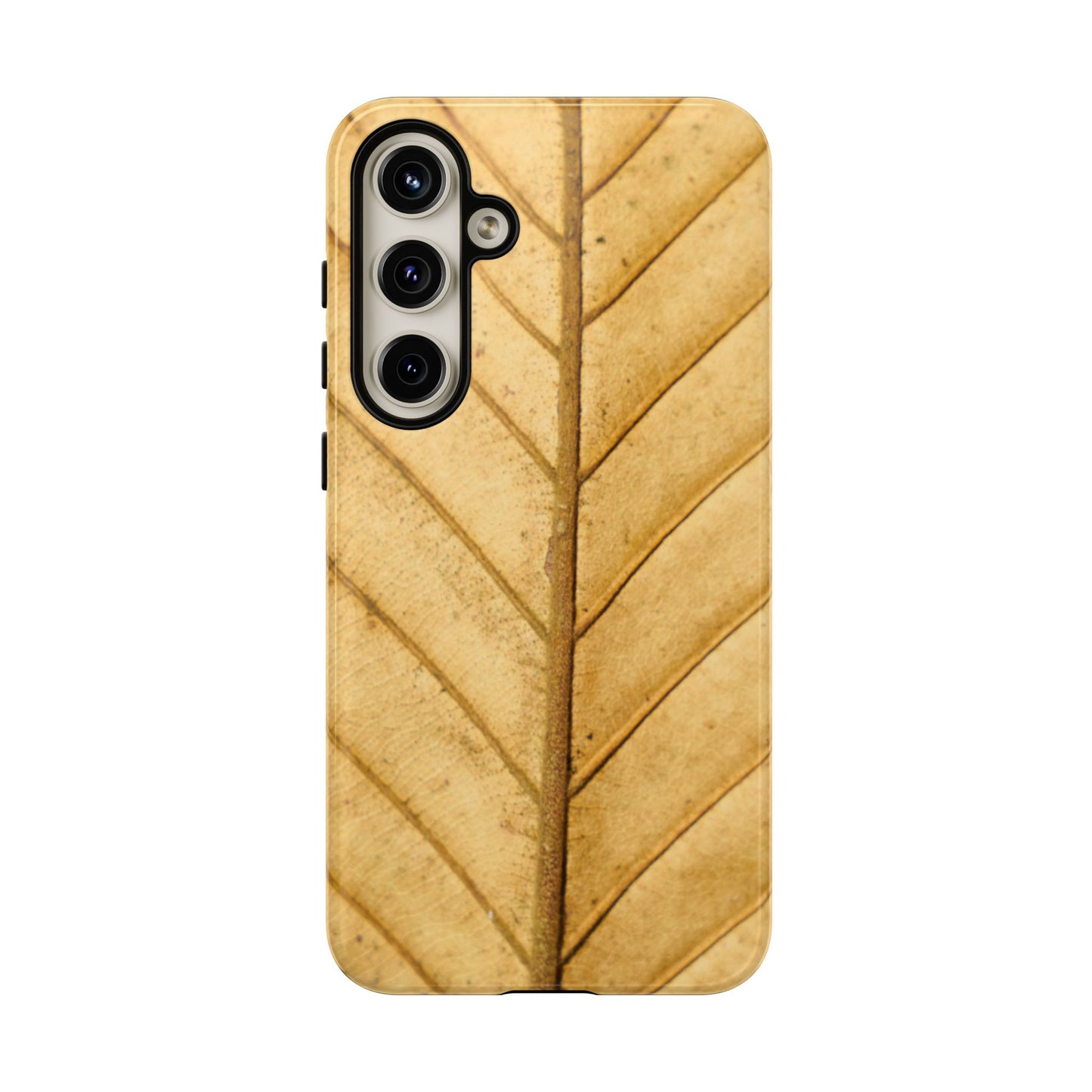 Golden Leaf Texture Samsung Galaxy Case – Minimal Nature