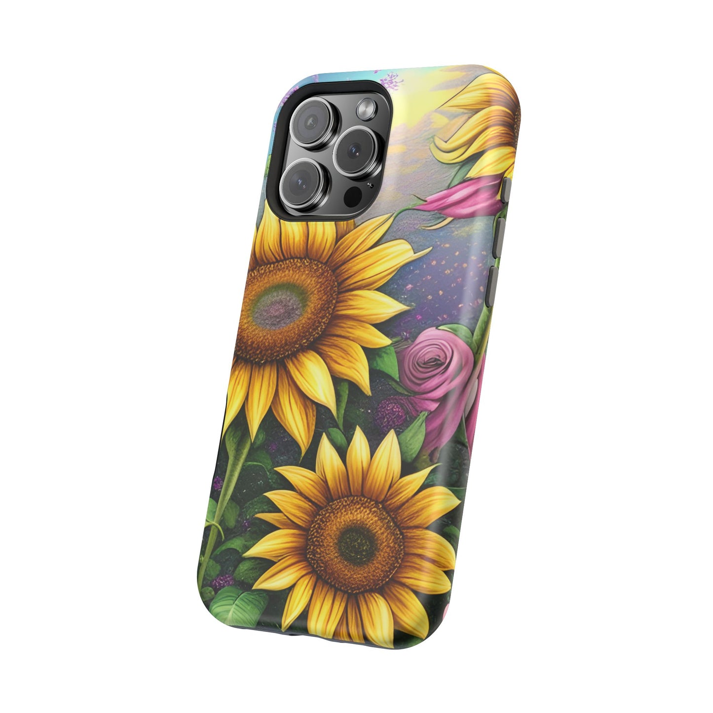 Whimsical Sunflower & Rose Garden - MagSafe iPhone Series Case