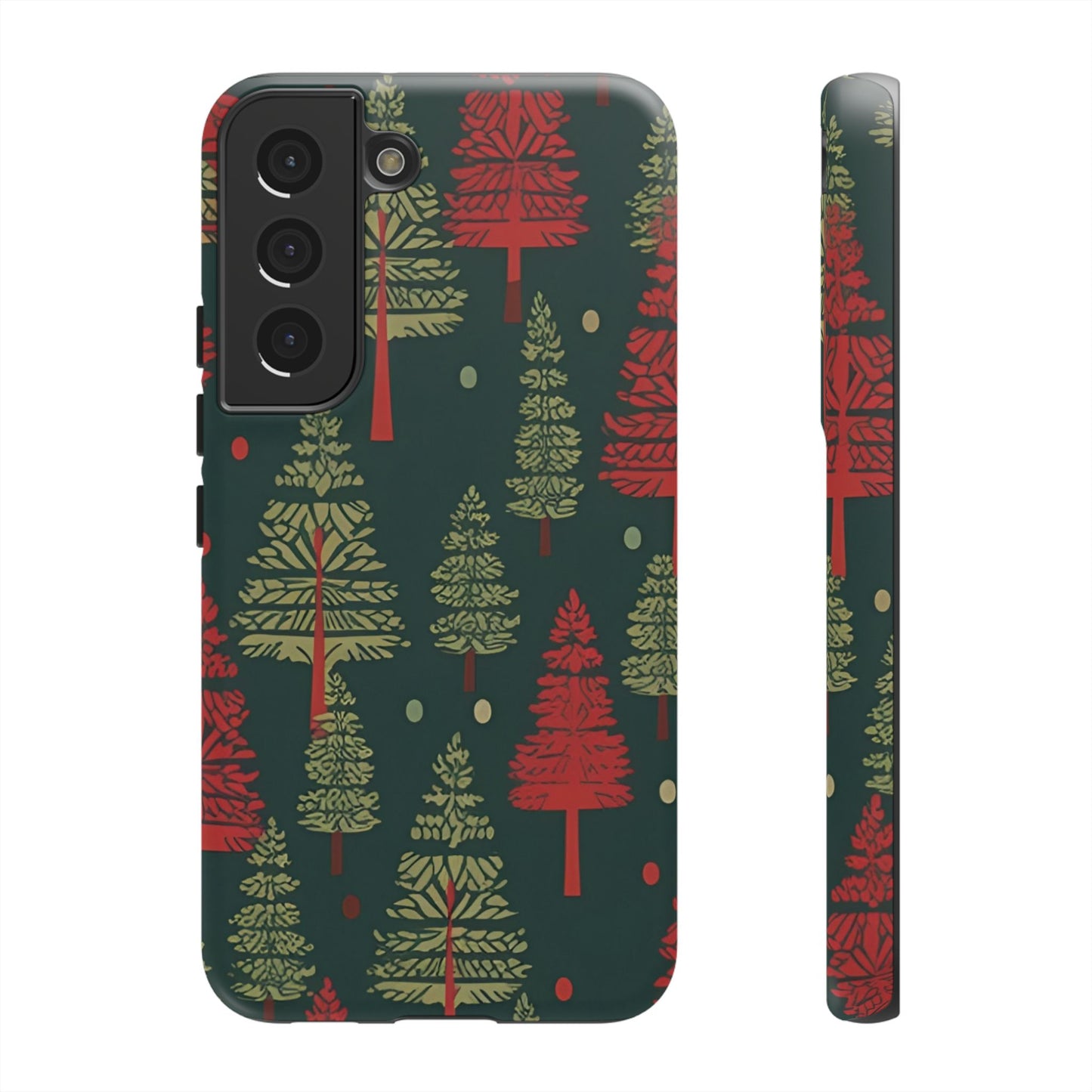 Retro Christmas Trees Pattern - Samsung Galaxy Series Case