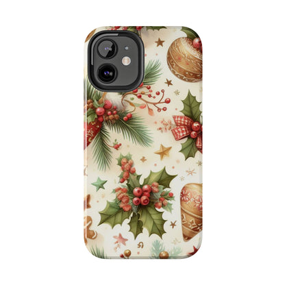 Classic Christmas Stocking & Ornaments Pattern – iPhone Series Case