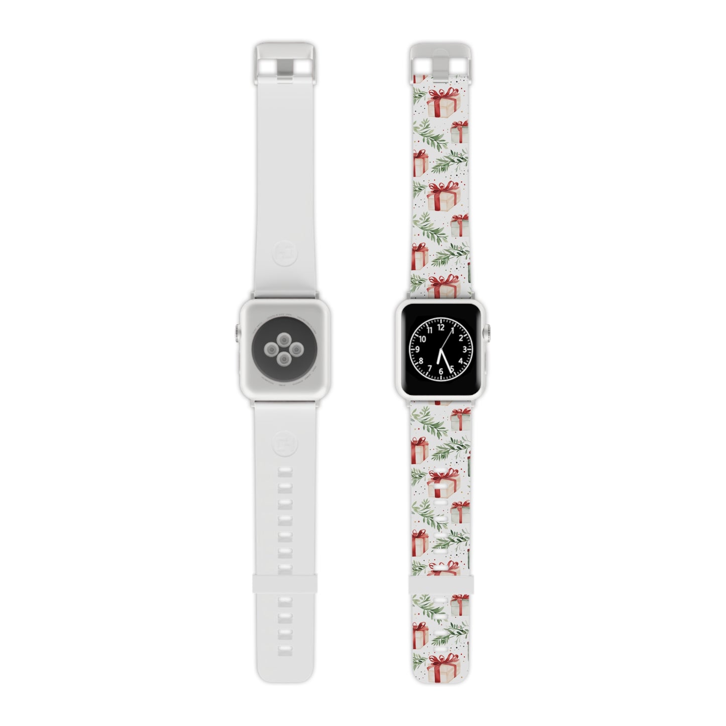 Watercolor Holiday Gifts & Greenery Apple Watch Band