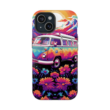 Groovy Floral Sunset Van – MagSafe iPhone Series Case