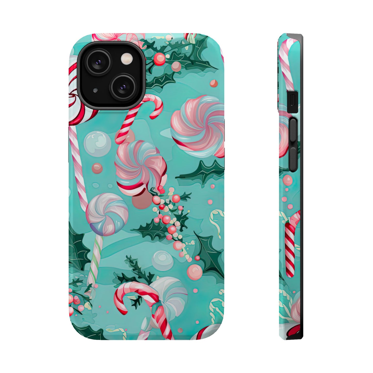 Candy Cane & Peppermint Holiday Delight – MagSafe iPhone Series Case