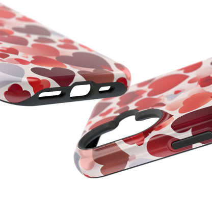 MagSafe Case: Romantic Red Heart Gradient Case