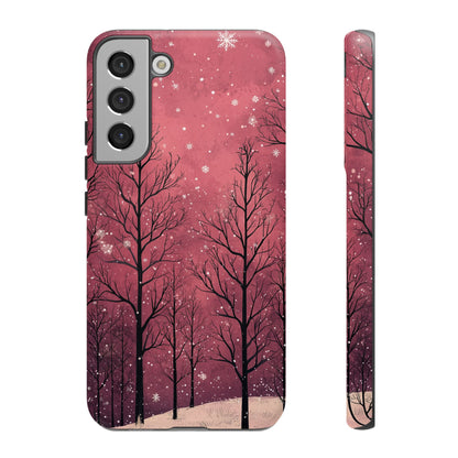 Pink Winter Twilight Forest - Samsung Galaxy Series Case