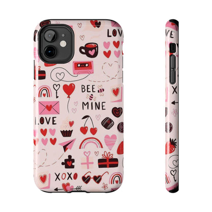 iPhone Case: Bee Mine Love Doodles