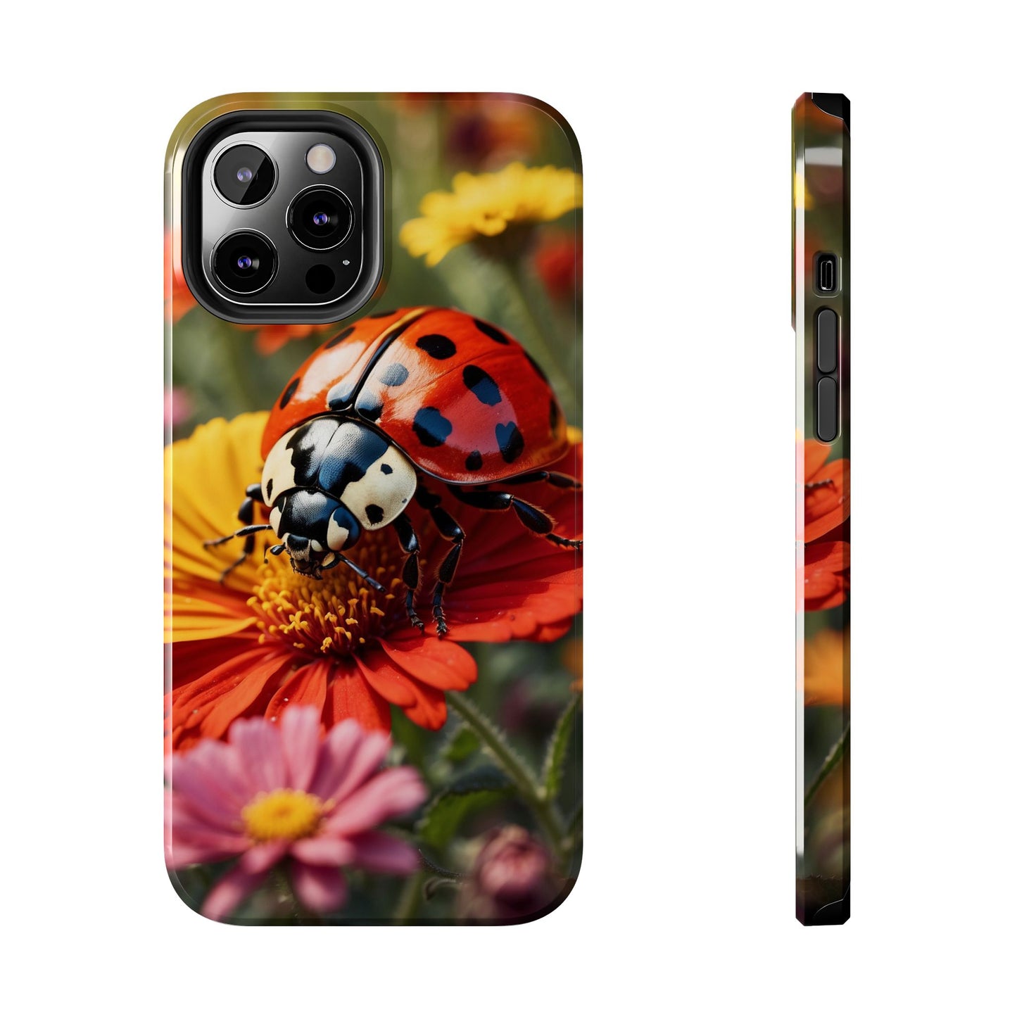 Ladybug on Orange Daisy - iPhone Series Case