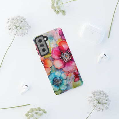 Vibrant Watercolor Floral Garden - Samsung Galaxy Series Case