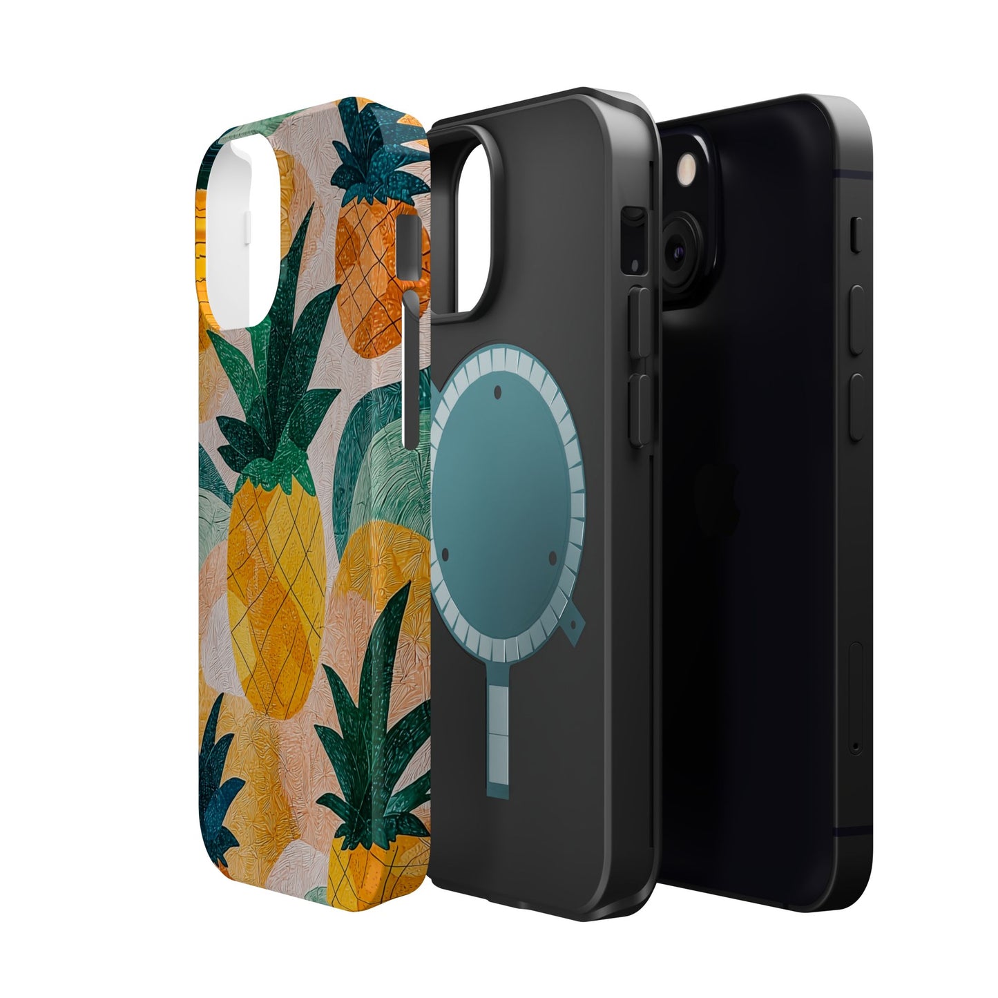 Tropical Pineapple MagSafe iPhone Case – Vibrant Fruit Design, Tough Dual-Layer Protection