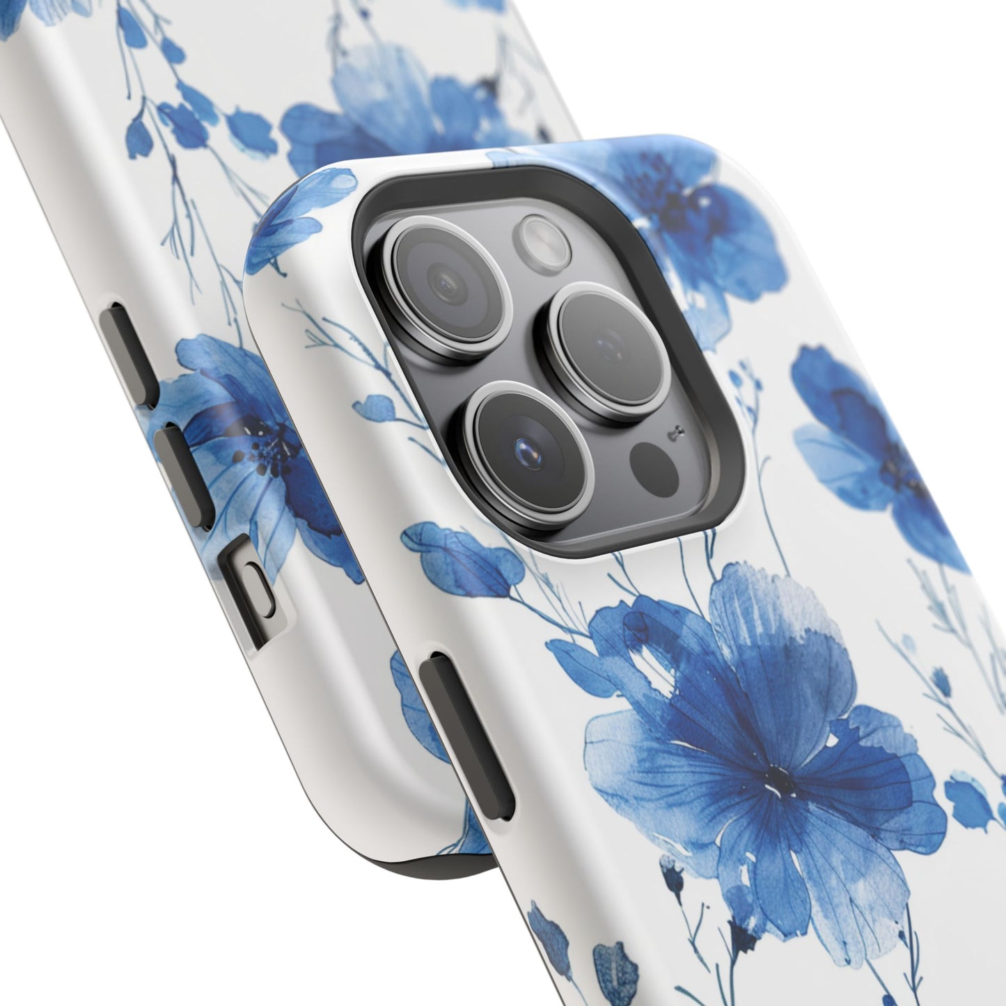 Ethereal Blue Blossoms iPhone Case