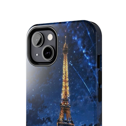 iPhone Case - Eiffel Tower Under Starlit Sky Design