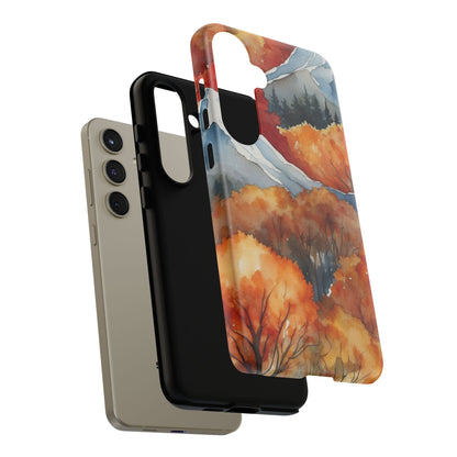 Autumn Mountain Forest Watercolor - Samsung Galaxy Case