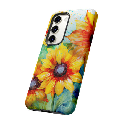 Watercolor Sunflower Splash - Samsung Galaxy Series Case