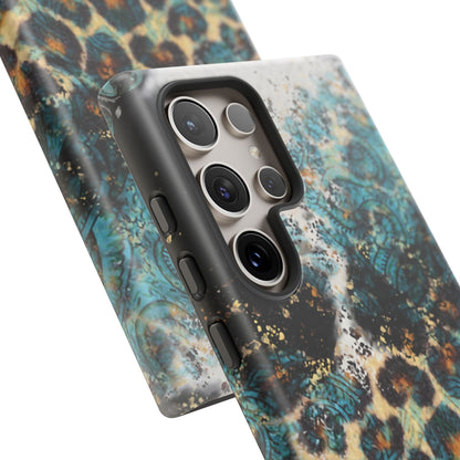 Turquoise Paisley Cowhide Leopard - Samsung Galaxy Series Case