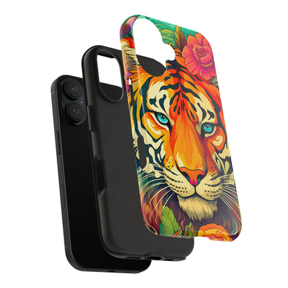 Fierce Rainbow Tiger Art - iPhone Series Case