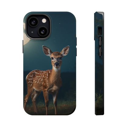 MagSafe-Compatible iPhone Case – Mystic Fawn Under the Moonlit Sky