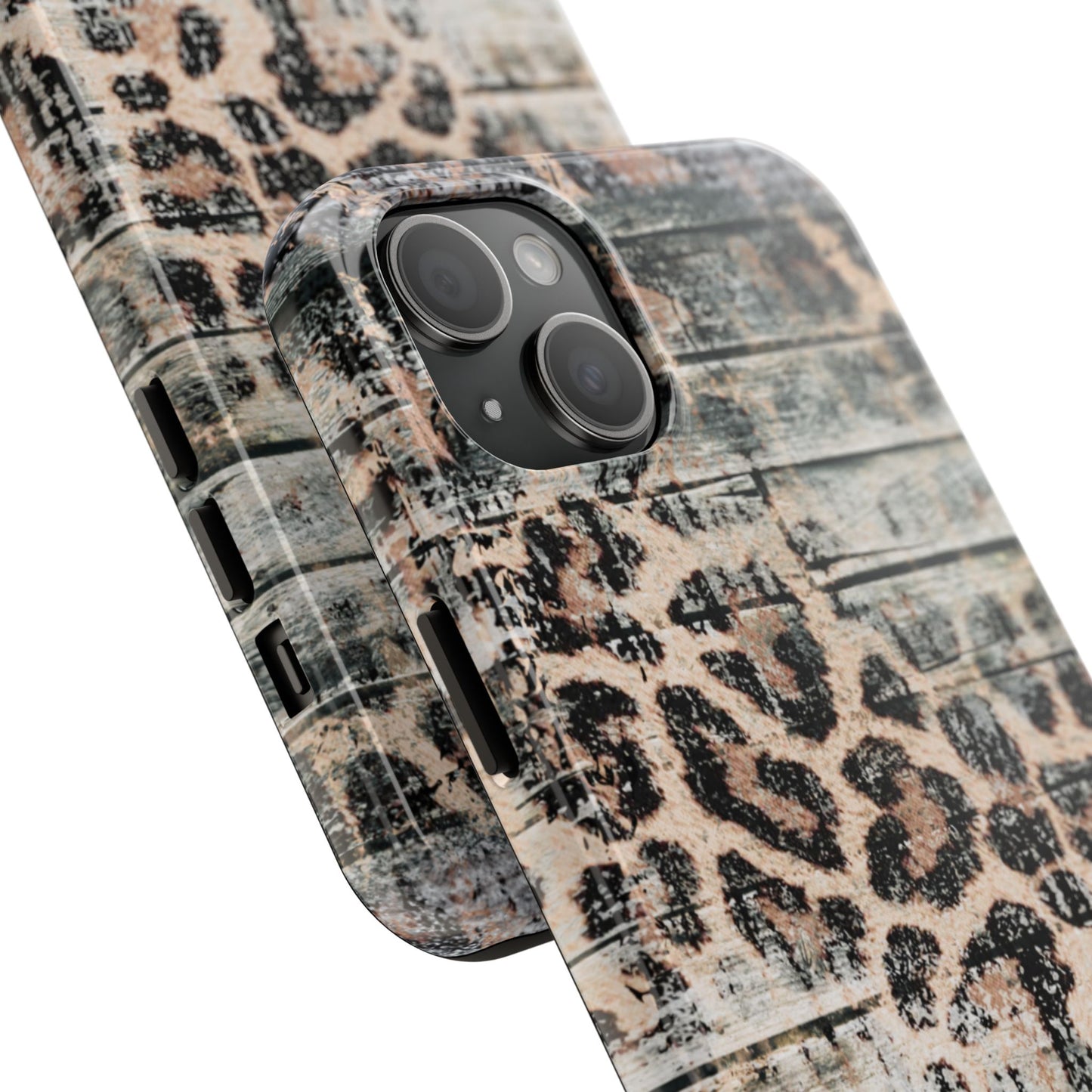 Rustic Leopard Wood Print - iPhone Series Case